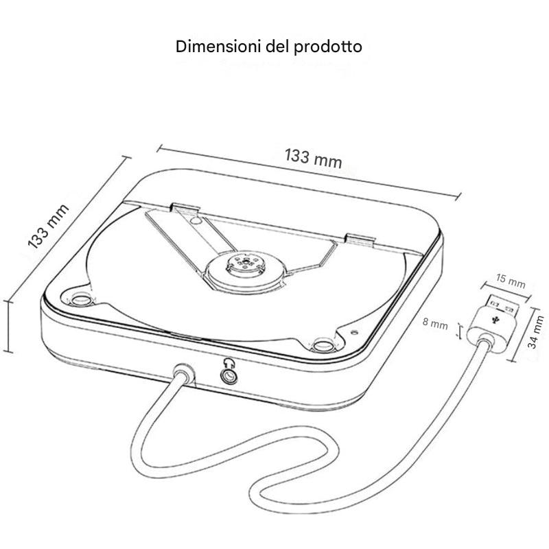 Lettore CD portatile per auto: audio di alta qualità in movimento