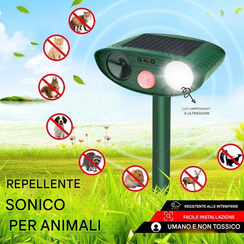Repellente per scoiattoli ad ultrasuoni e alimentato ad energia solare