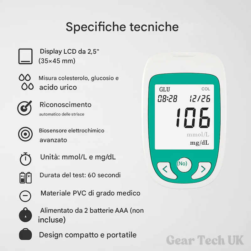Kit di analisi multifunzionale per test domestici