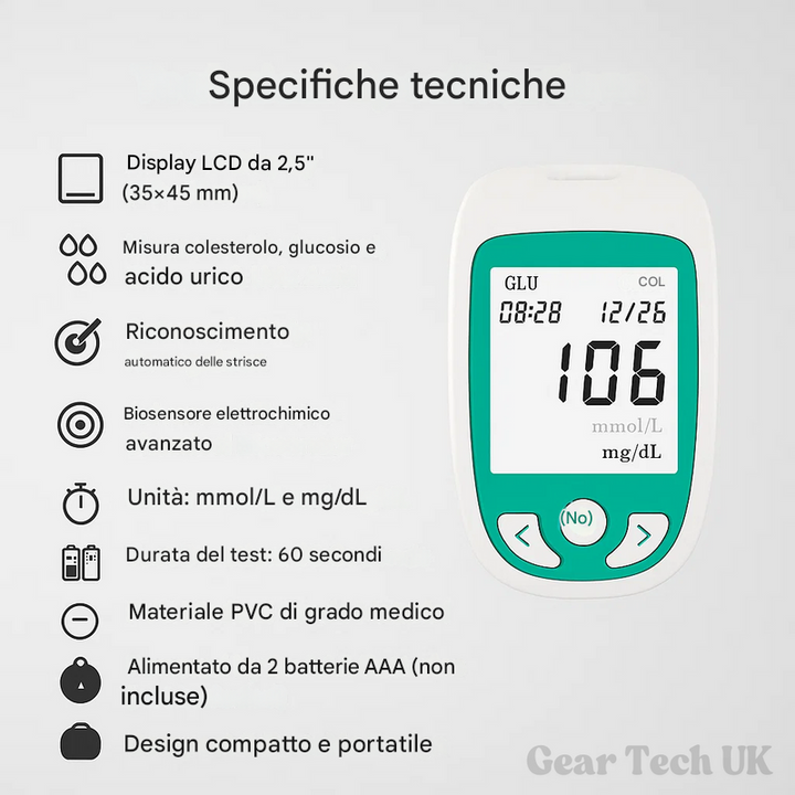 Kit di analisi multifunzionale per test domestici