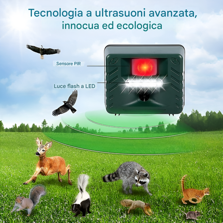 Repellente ultrasonico per picchi