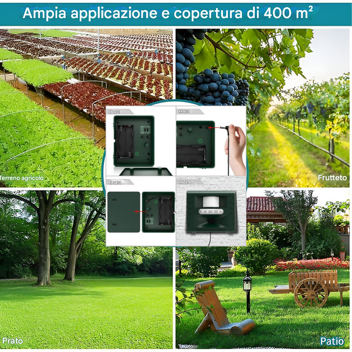 Repellente ultrasonico per picchi