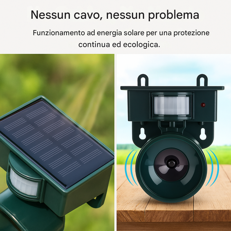 Repellente e spaventapasseri con sensore di movimento di alta qualità