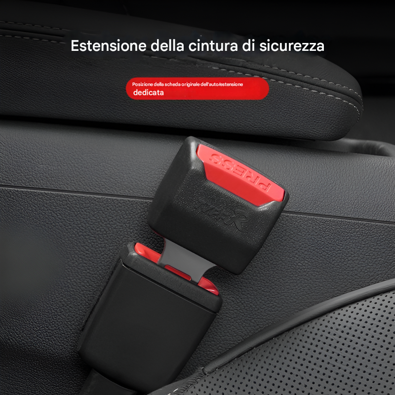 Confezione da 2 estensori per cintura di sicurezza per auto