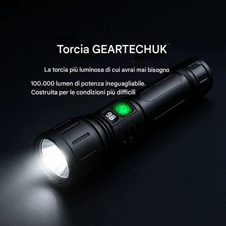 100000 Lumen Tactical Flashlight