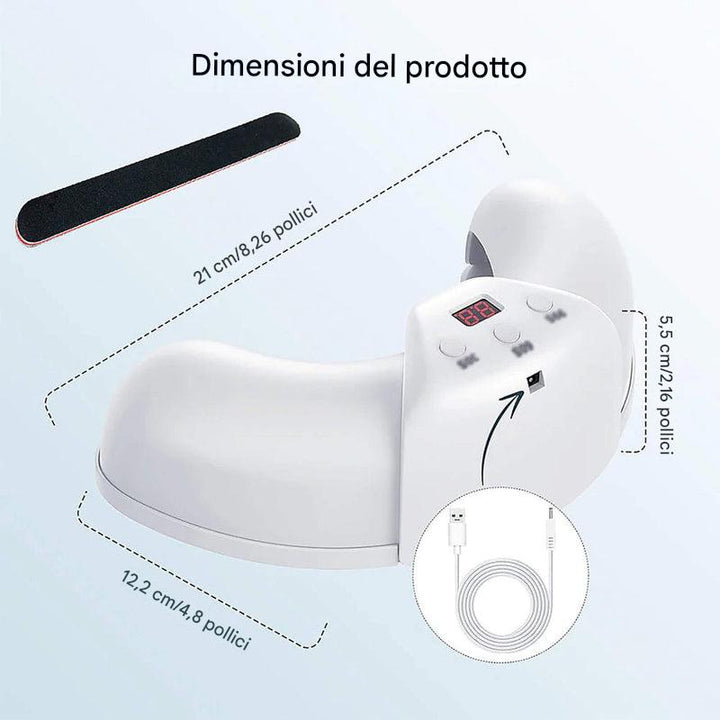 Dispositivo laser per la rimozione dei funghi alle unghie
