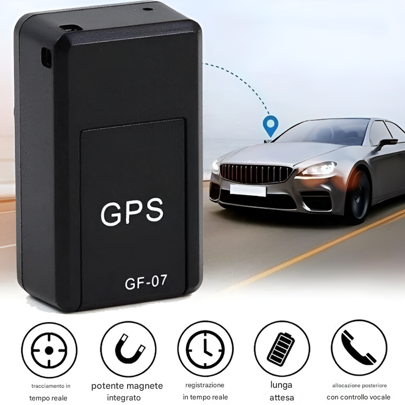 Mini localizzatore GPS magnetico mondiale (modello GF07)