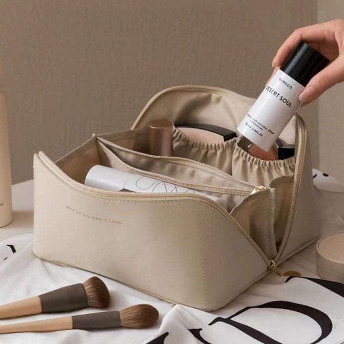 Borsa per il trucco in pelle