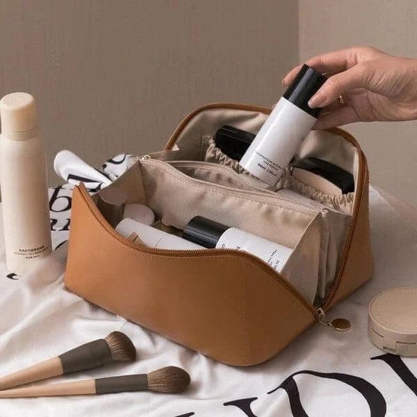 Borsa per il trucco in pelle