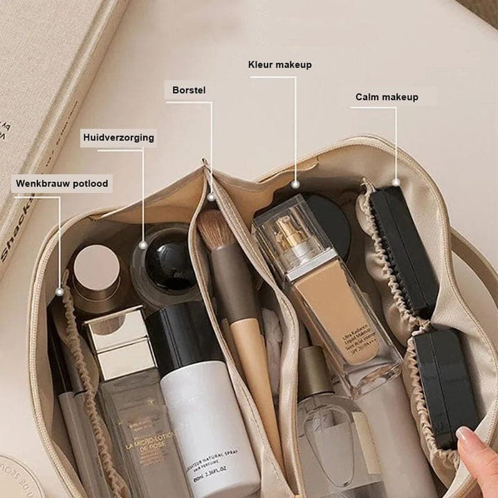 Borsa per il trucco in pelle