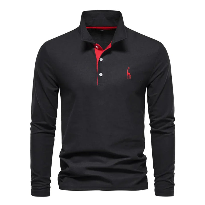Polo a maniche lunghe da uomo