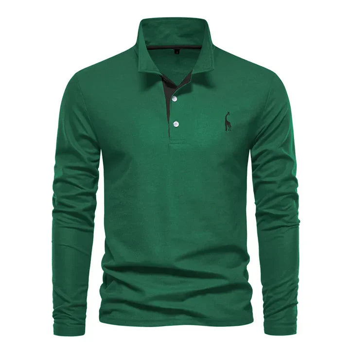 Polo a maniche lunghe da uomo