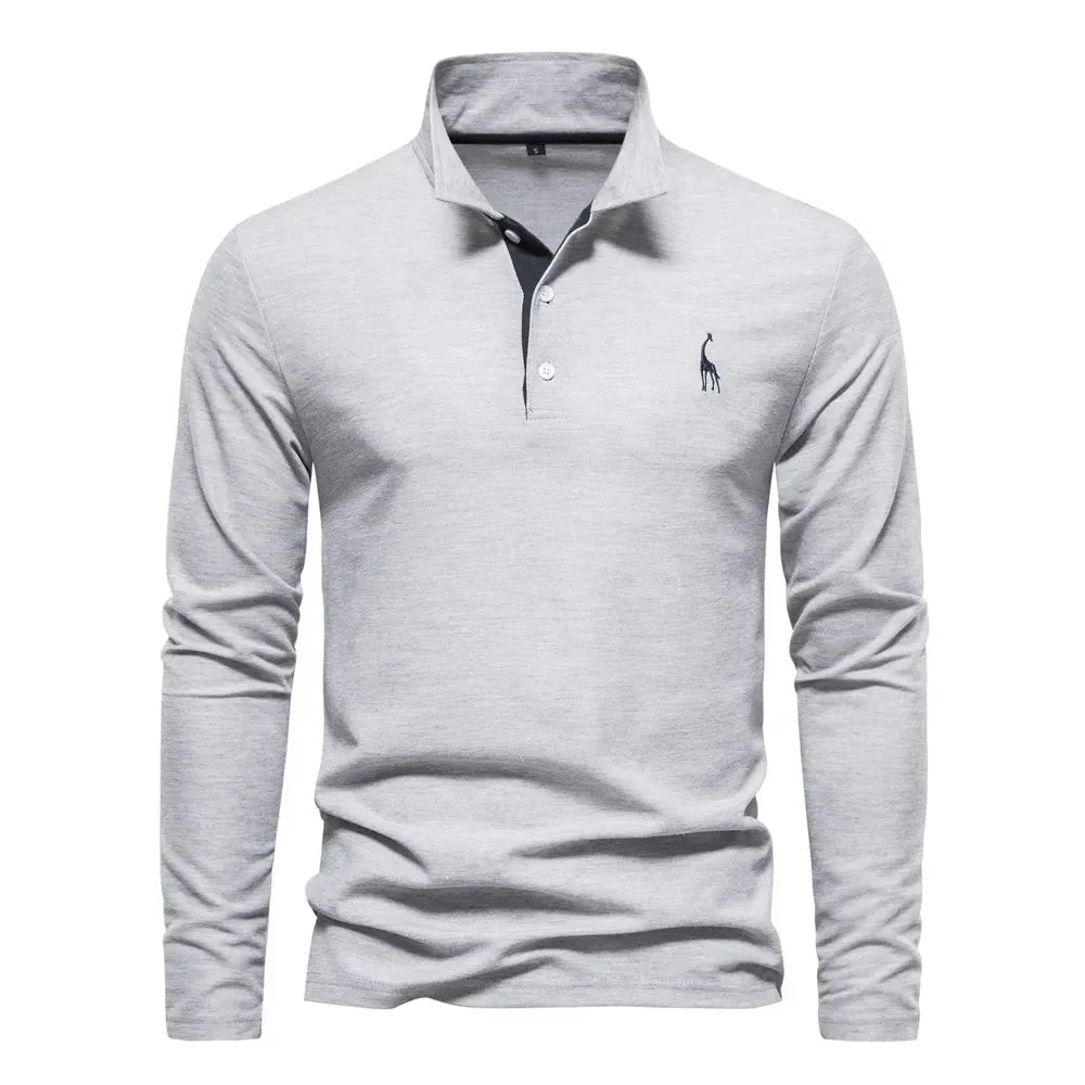 Polo a maniche lunghe da uomo
