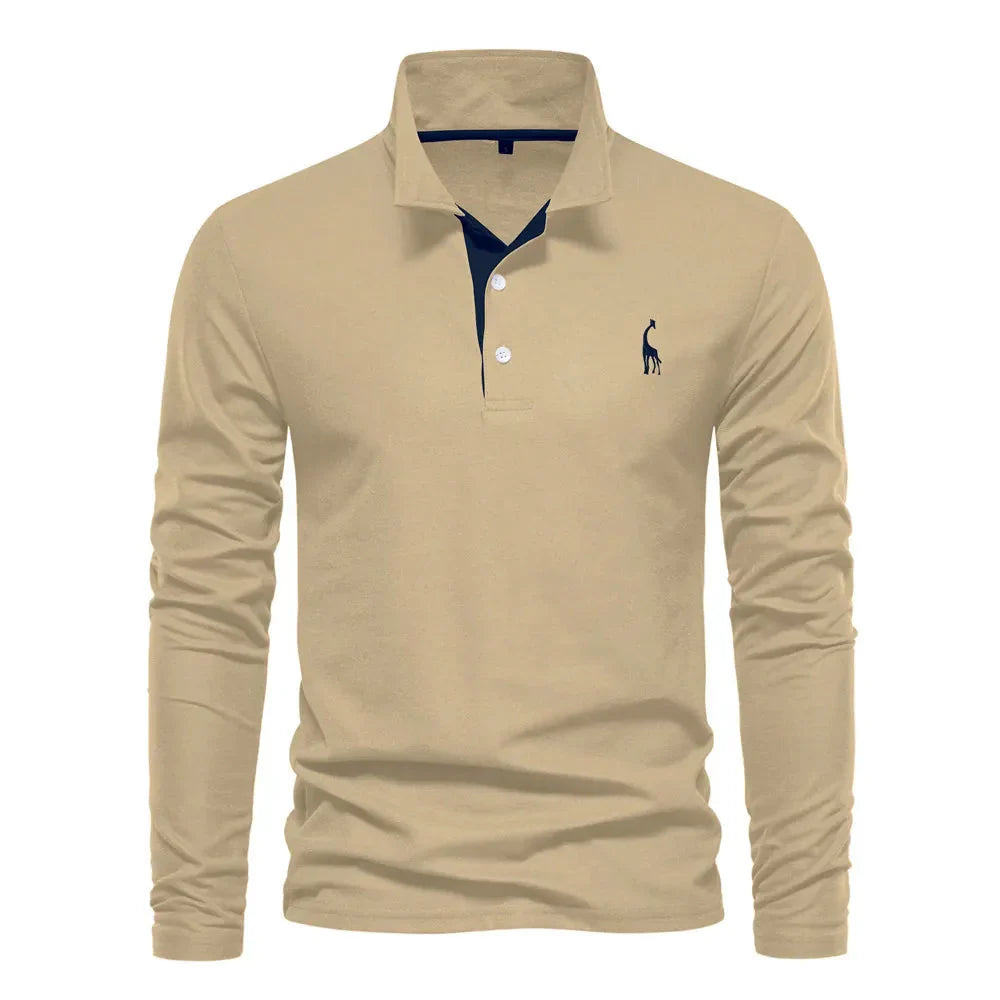 Polo a maniche lunghe da uomo