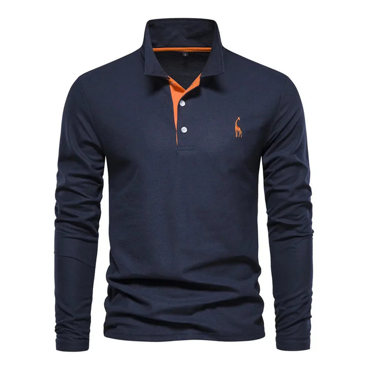 Polo a maniche lunghe da uomo