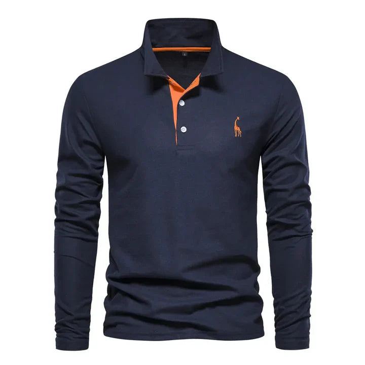 Polo a maniche lunghe da uomo
