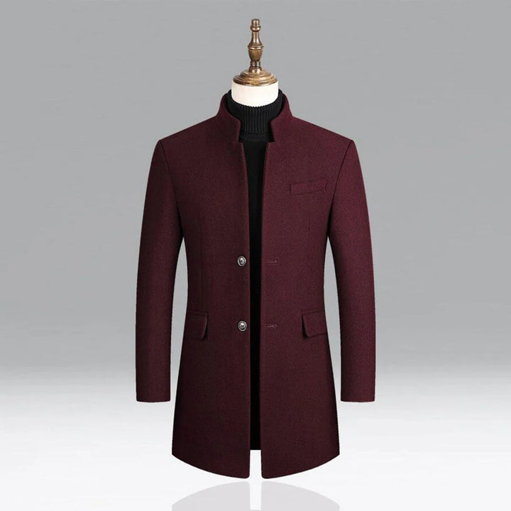 Cappotto classico elegante in lana da uomo