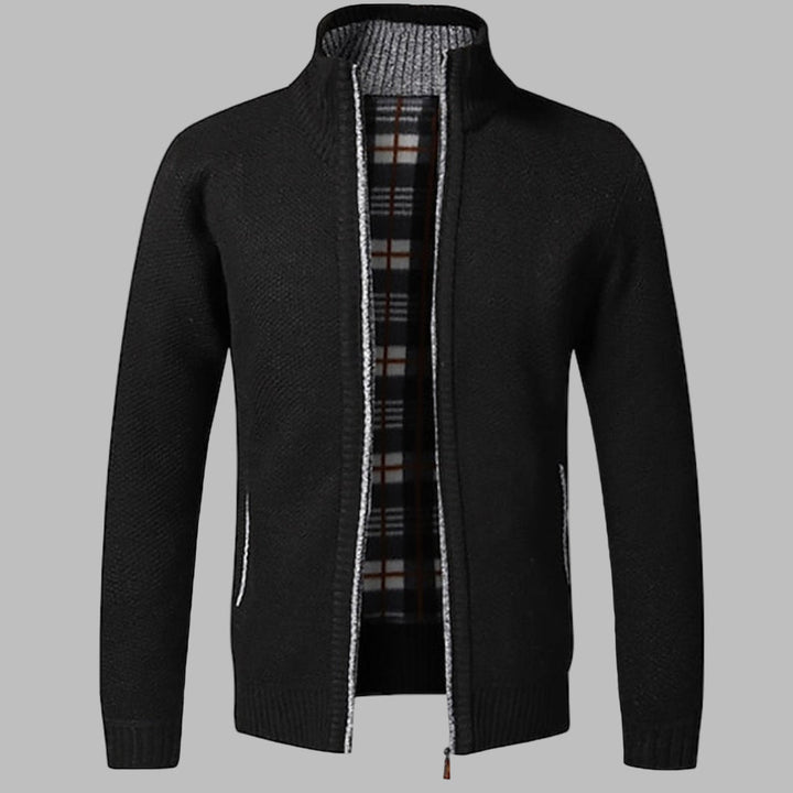 Elegante maglione con cerniera per uomo