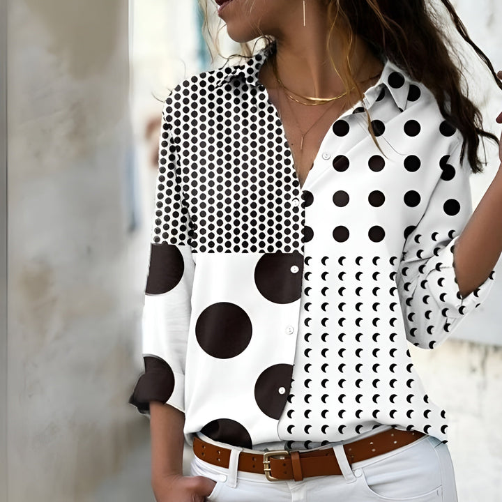 Blusa Casual da Donna con Motivo Stampato