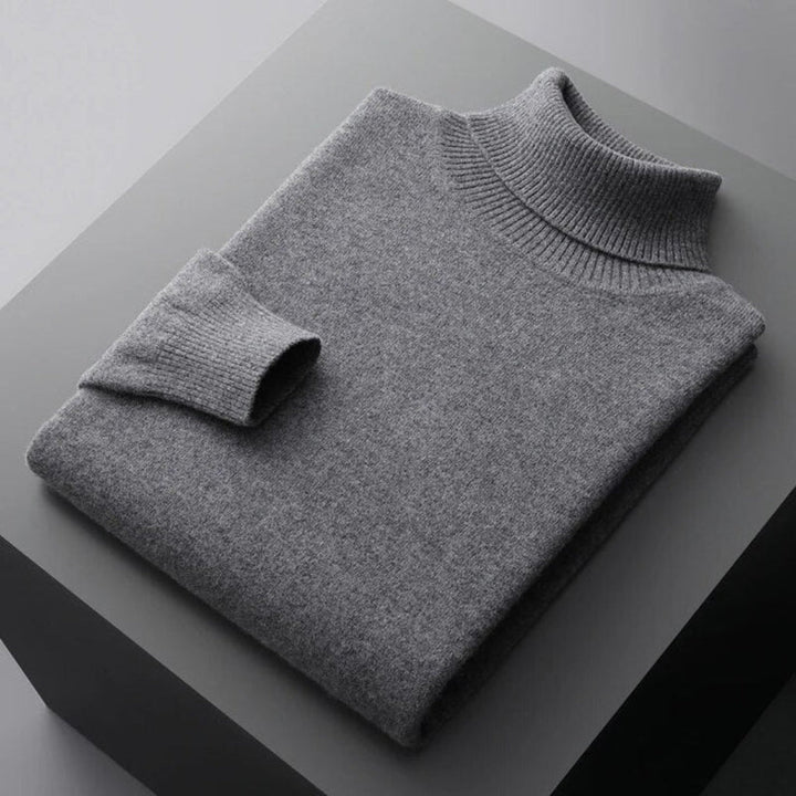 Maglione a collo alto in cashmere da uomo di alta qualità